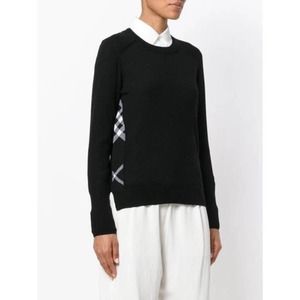Burberry Black Crew Neck Sweater